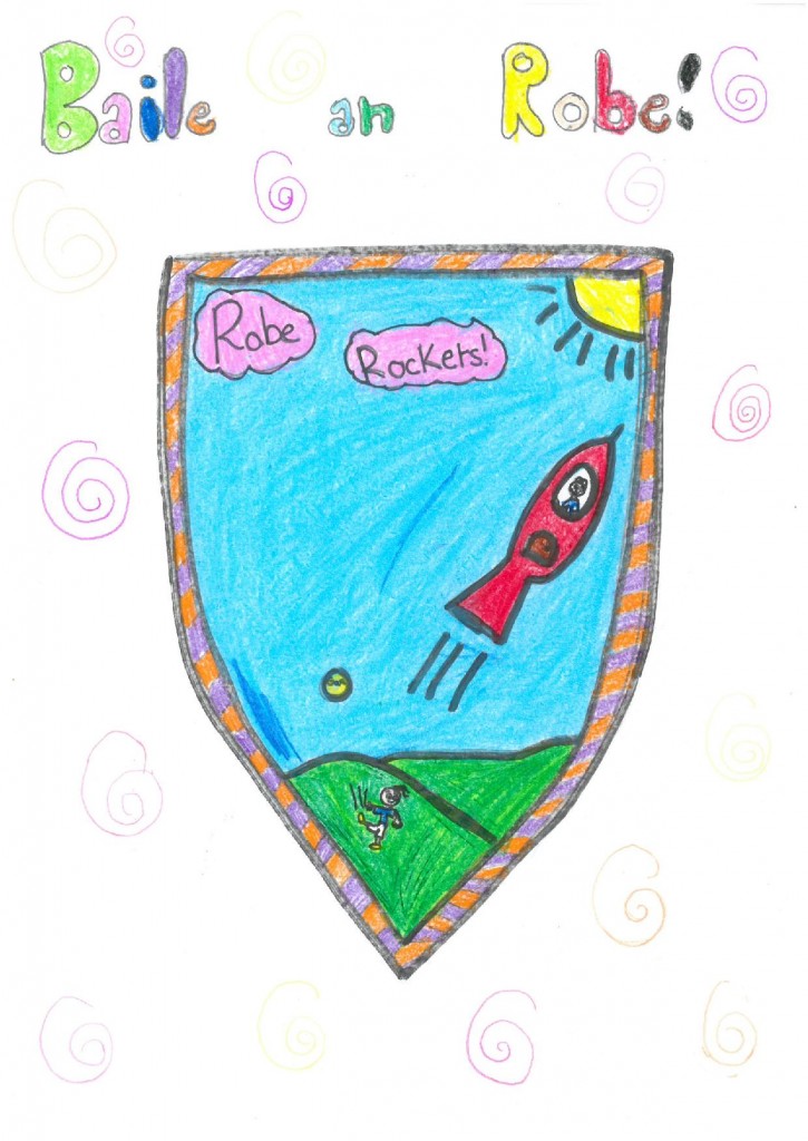 Grace Bradley's winning Robe Rockets logo