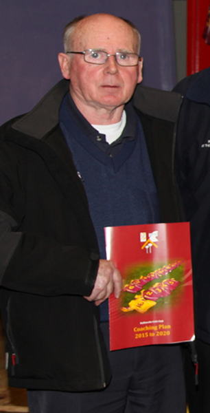 Martin Flannery, pictured at our club coaching plan launch, 2014. Martin's death has cast a pall of gloom over our club (September 11, 2015). 