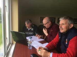 Commentary team (l to r): Seamus Corry, Liam Horan, Padraig Costello Snr. Pic Brendan Mooney, Kiltimagh GAA.