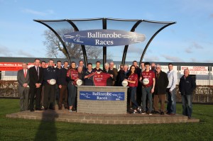 Ballinrobe Races Committee members pictured presenting Team Jerseys to the Ballinrobe G.A.A. Senior Team.     Pic:Trish Forde.