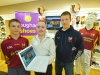 James Quinn (Ballinrobe minor), Kevin Loftus (website designer and CEO, easysale.ie) and Donal Vaughan (Ballinrobe senior captain) are pictured at the launch of the new Ballinrobe GAA club website at Vaughan's Shoes, club sponsors, last week. The website can be accessed at www.ballinrobegaaclub.com
Pic: Michael Donnelly